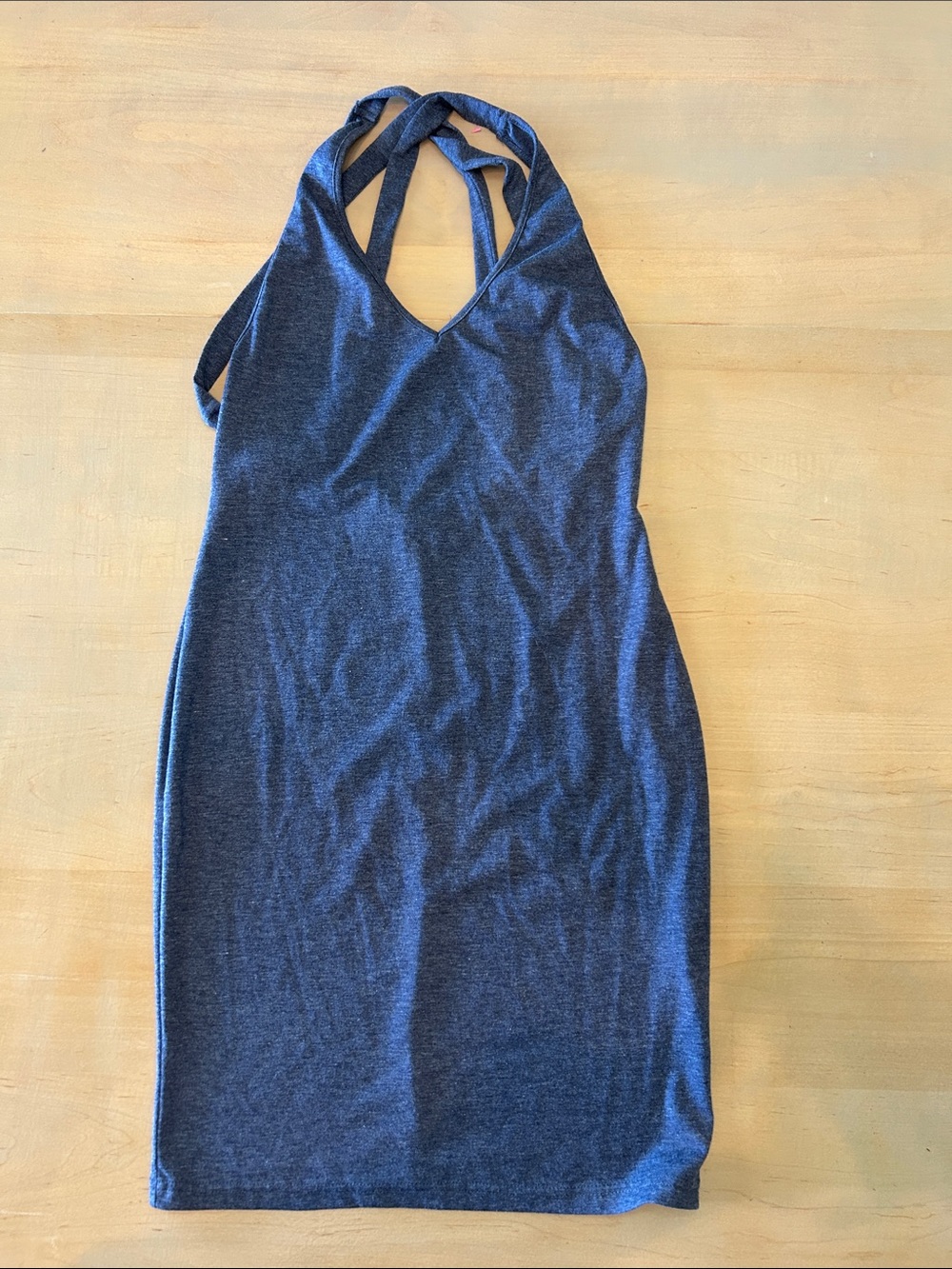 SHEIN Navy Midi Bodycon Dress